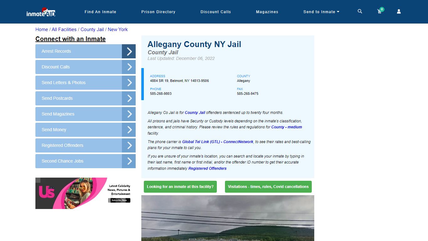 Allegany County NY Jail - Inmate Locator - Belmont, NY